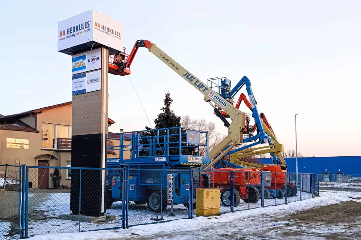 Toruń z nową bazą AA HERKULES – wypożyczalnia podnośników